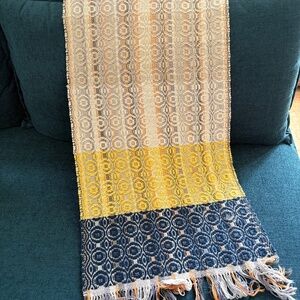 Vintage Wool and Cotton Table Runner